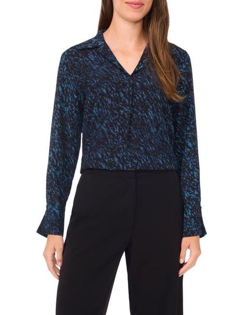 Halogen® Blue Collared Top