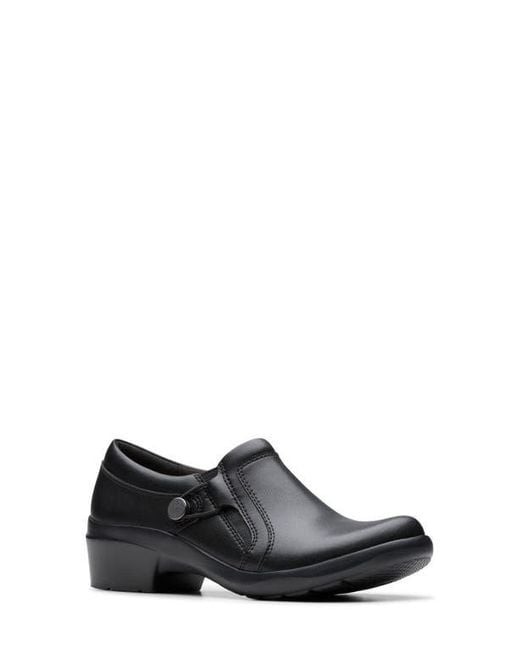 Clarks White Angie Holly Clog