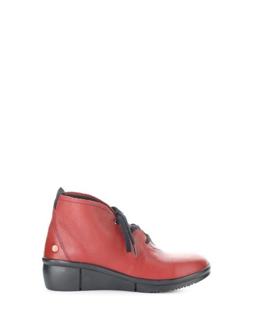 Softinos Red Wedge Bootie