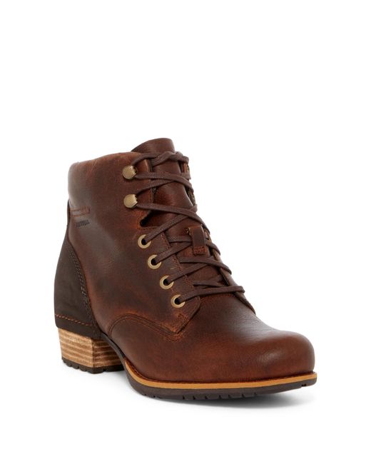 Merrell Brown Shiloh Leather Lace-up Boot