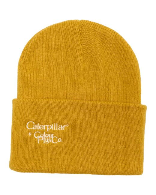 Caterpillar Yellow X Color Plus Basic Beanie for men