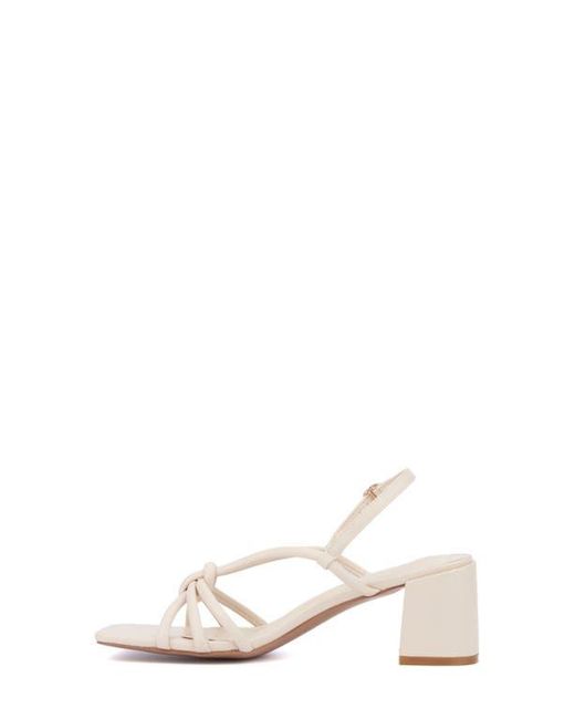 TORGEIS White Pemberly Slingback Sandal