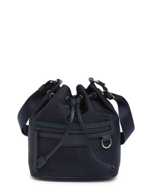 Longchamp Blue Small Le Pliage Neoprene Bucket Bag