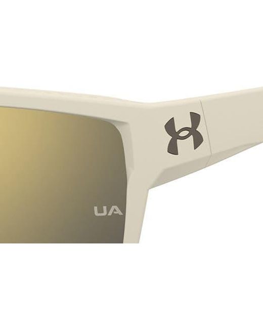 Under Armour Natural Launch 2 57Mm Rectangular Sunglasses for men