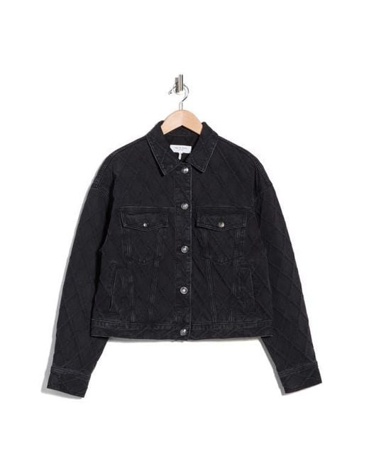 Rag & Bone Black Ryan Denim Trucker Jacket