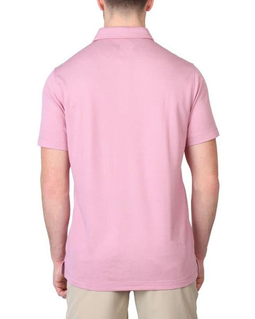 Tailorbyrd Pink Solid Modal Blend Polo for men