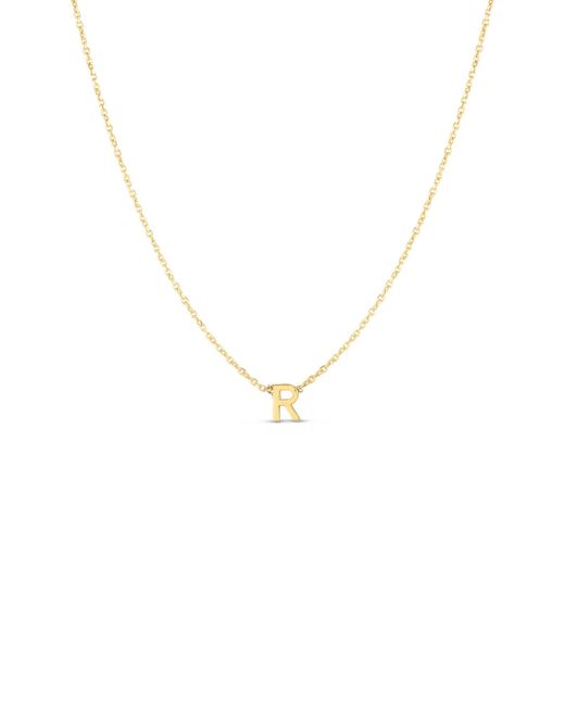 KARAT RUSH Yellow 14k Gold Initial R Necklace