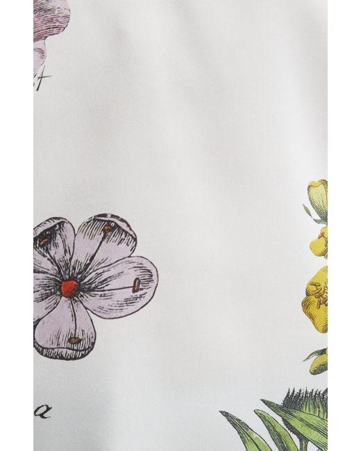 Ted Baker White Raili Floral V-neck Graphic Sweatshirt