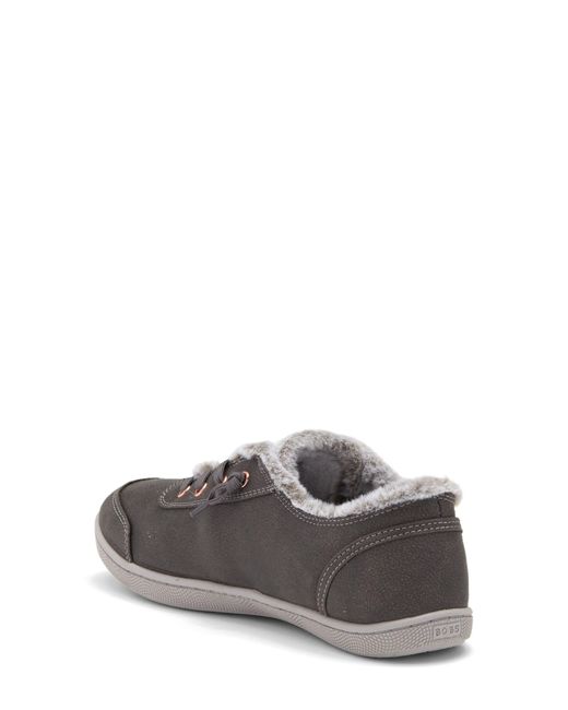 Skechers Gray Bobs B Cute Faux Fur Lined Sneaker