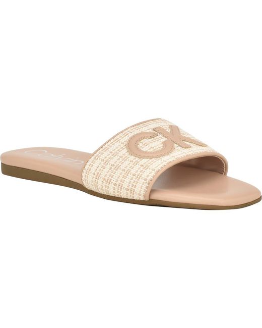 Calvin Klein Natural Yides Slide Sandal