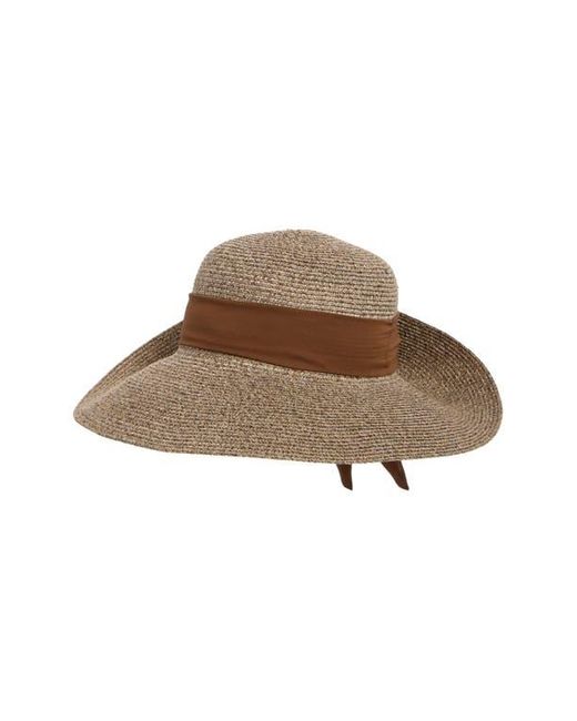 Nine West Brown Flip-Up Floppy Hat