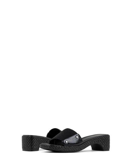 Donald J Pliner Black Rodeo Slide Sandal