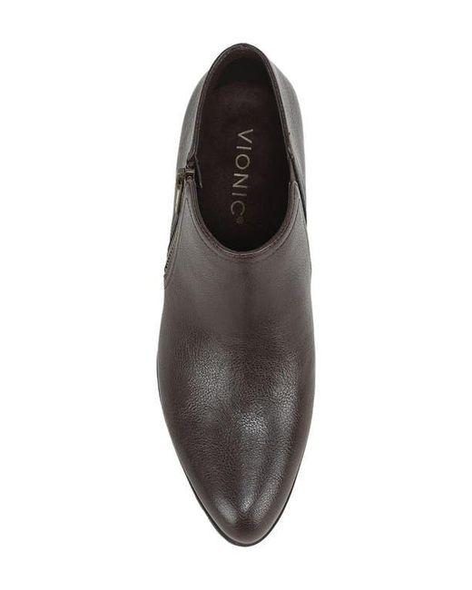 Vionic Brown Blaine Block Heel Bootie