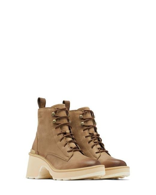 Sorel Brown Hi-Line Waterproof Lace-Up Boot