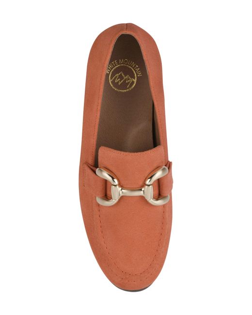 White Mountain Brown Cassino Buckle Loafer