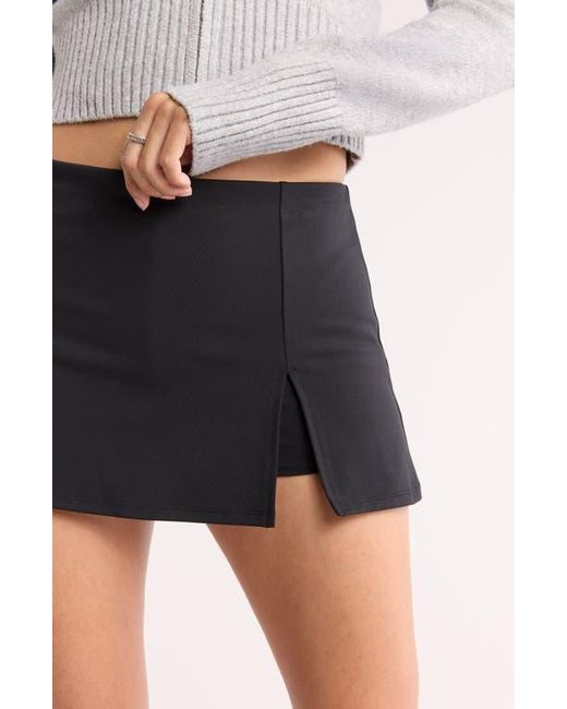 Abound Black Knit Miniskort