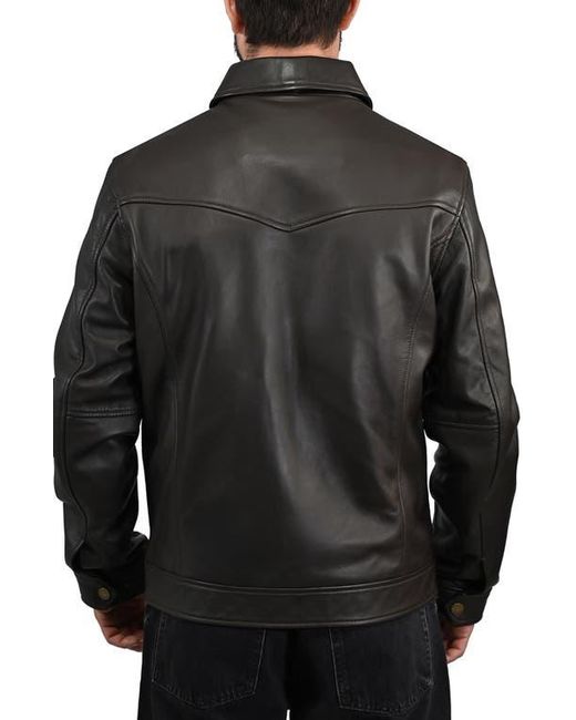 Frye Black Leather Jacket for men