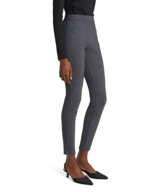Theory Blue Adbelle High Waist Slim Fit Crop Pants