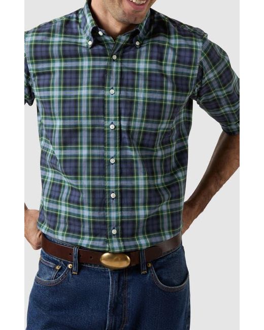 Sid Mashburn Blue Slim Fit Button-Down Shirt for men