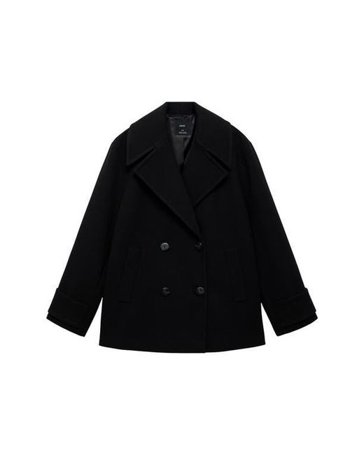 Mango Black Goya Double Breasted Blazer
