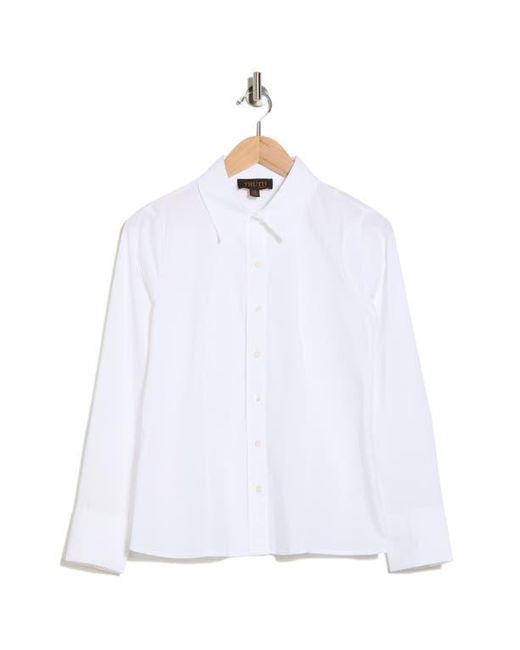 Truth White Fitted Button-Up Shirt