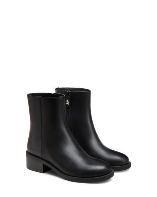 Stuart Weitzman Black Sully Zip Bootie