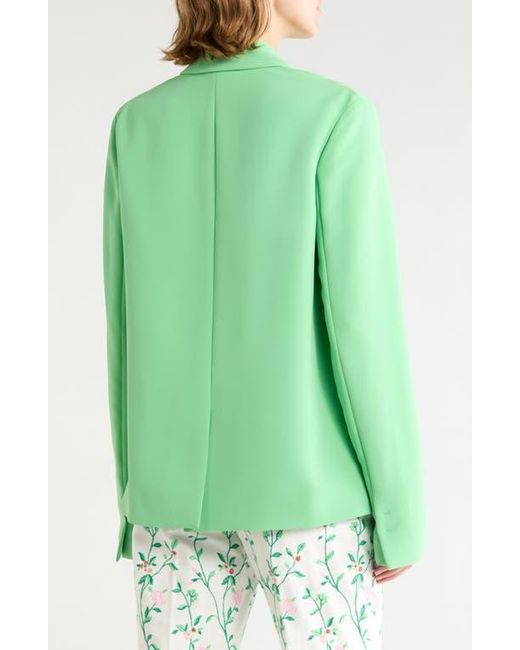 Longchamp Green Single Button Jacket