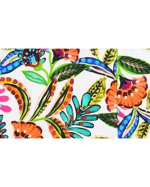 Sunshine 79 Multicolor Jungle Crop Wide Leg Cover-Up Jumpsuit