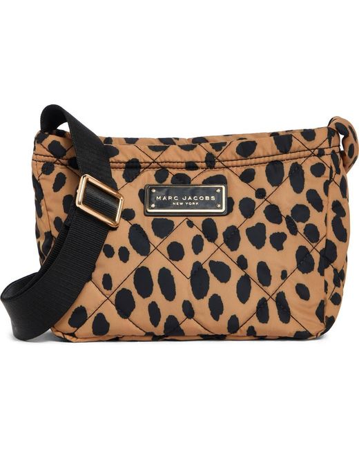 Marc Jacobs Multicolor Cheetah Print Quilted Nylon Crossbody Bag