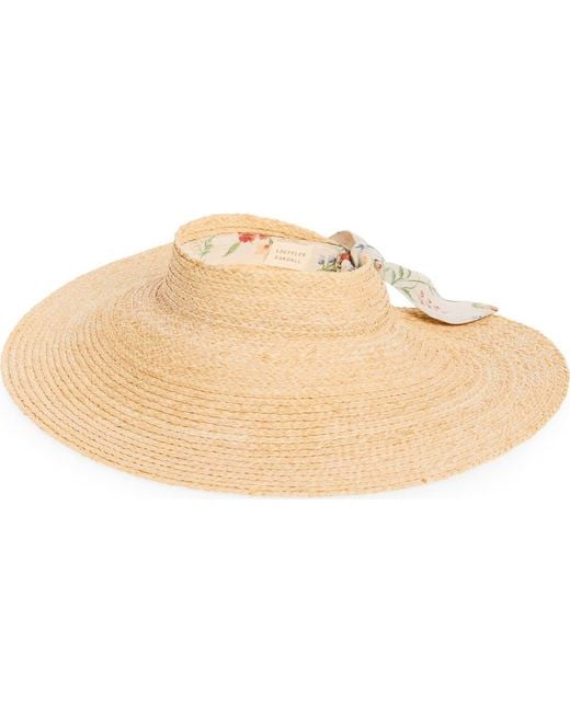 Loeffler Randall Natural Straw Visor