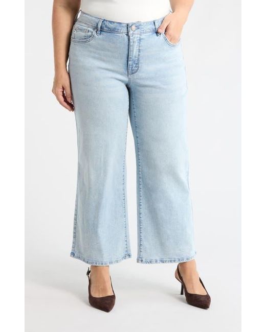 Seven7 Blue High Waist Loose Sneaker Jeans