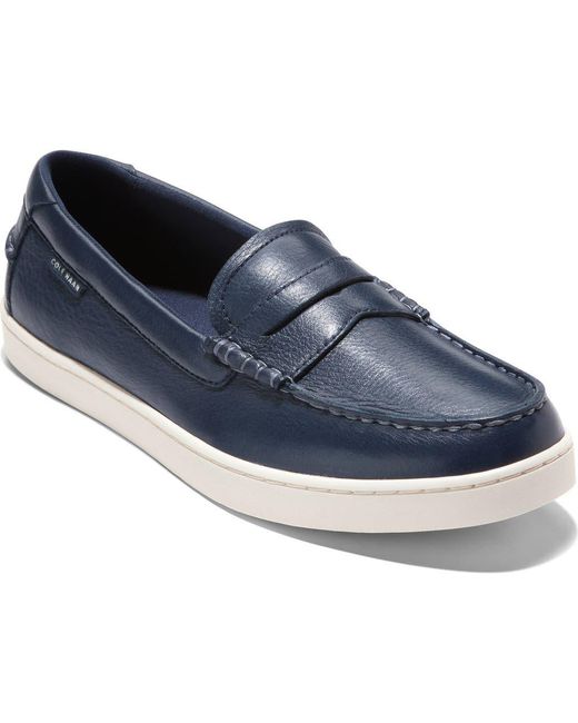 Cole Haan Nantucket Deck Uomo Scarpa Slip On Blu Navy/Nabuk Avorio - Taglia 10.5 - Modello C38208