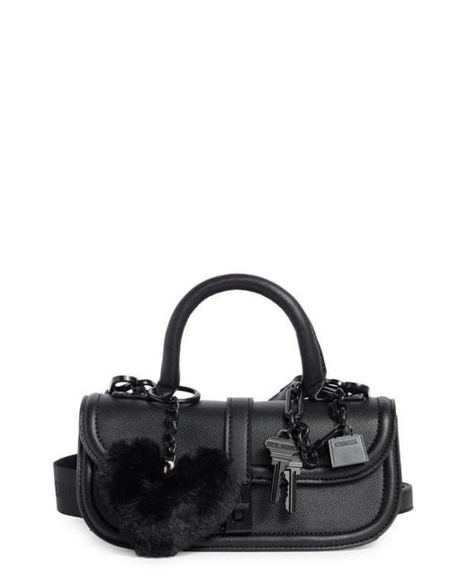 Steve Madden Black Prince Crossbody Bag With Bag Charms