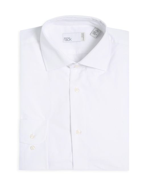Nordstrom White Traditional Fit Button-up Dress Shirt for men
