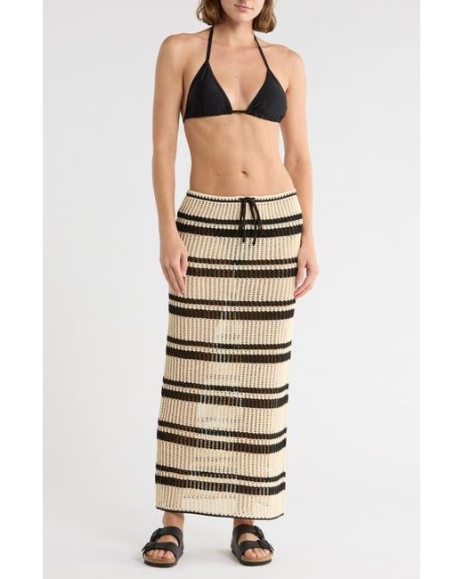 Elan Multicolor Drawstring Maxi Skirt
