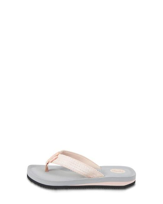 FLOOPI White Sofia Sparkly Flip Flop