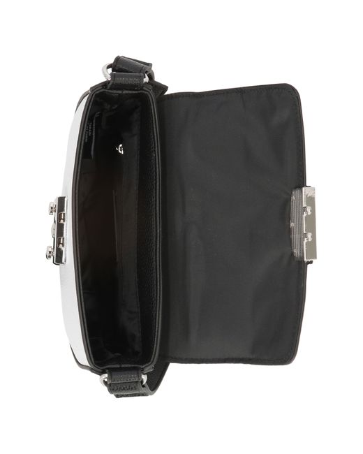 Tahari Black Roma Faux Leather Shoulder Bag