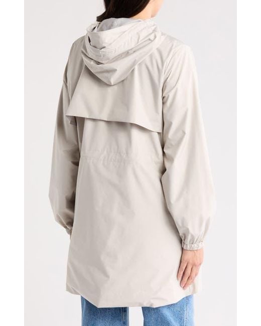 Save The Duck White Fiorella Hooded Windbreaker Jacket