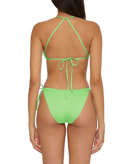 Becca Green Color Code Wraparound Triangle Bikini Top