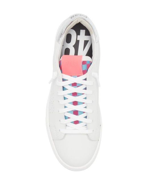 P448 White Thea Platform Sneaker