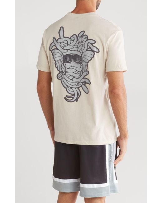 Crooks and Castles Multicolor Medusa Graphic T-shirt for men