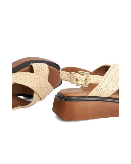 Dune Brown Lovess Platform Sandal