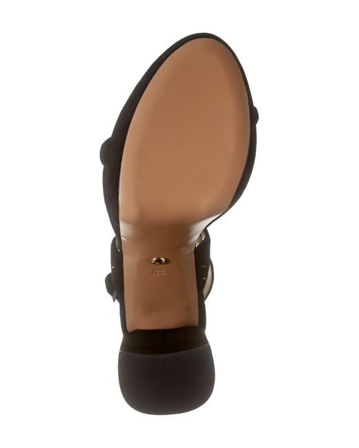 Pelle Moda Black Olina Slingback Platform Sandal