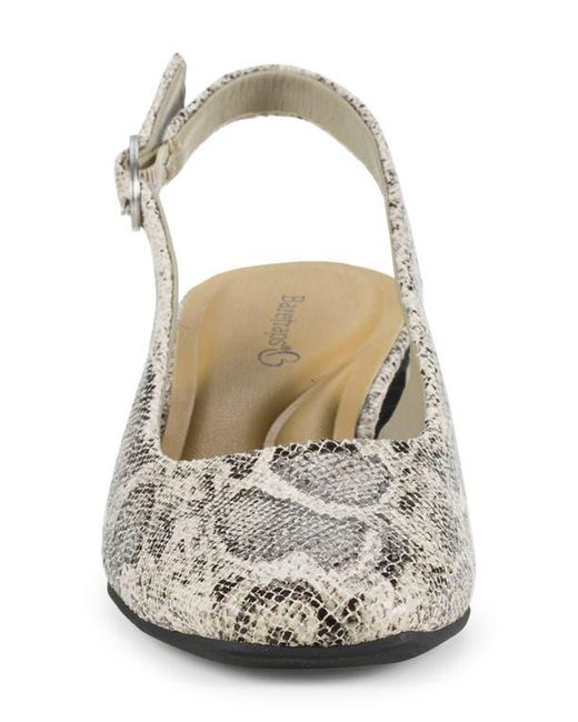 BareTraps Gray Ester Block Heel Slingback Pump