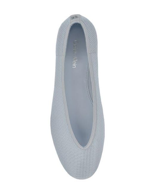 Calvin Klein White Zinya Flat