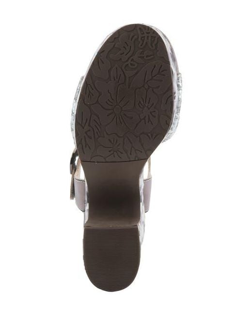 Spring Step Metallic Felis Platform Sandal