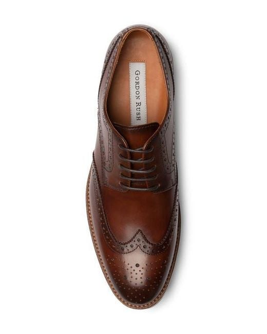 Gordon Rush Brown Concord Wingtip Derby for men