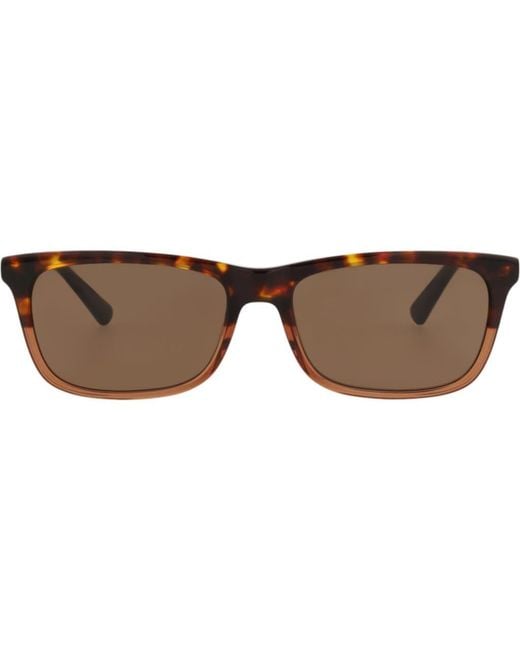 McQ Alexander McQueen Brown 52Mm Core Rectangular Sunglasses