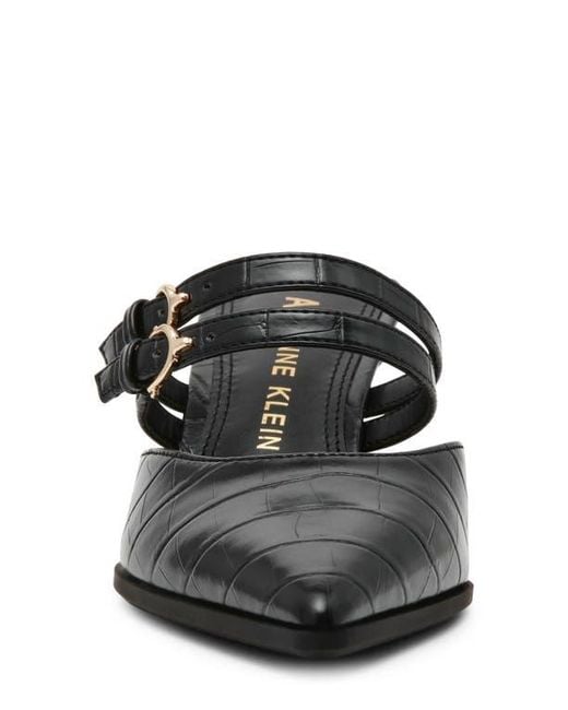 Anne Klein Black Colden Mule