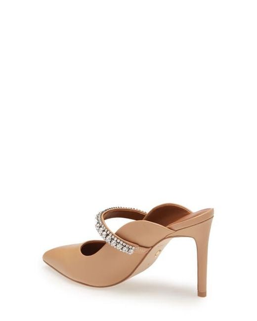 Kurt Geiger Brown Duke Crystal Strap Pointed Toe Mule